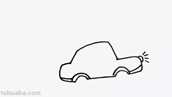小汽车怎么画简单图片简笔画