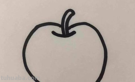 怎样画出简单好看的苹果简笔画?
