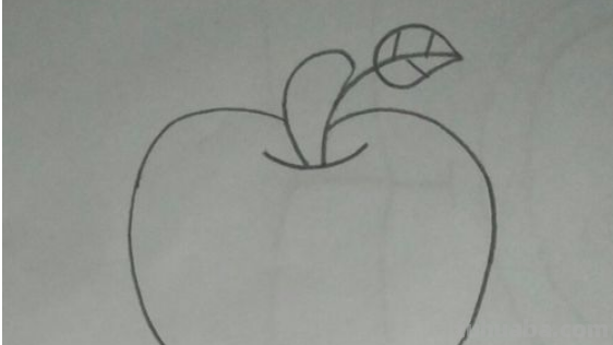 苹果简笔画怎么画