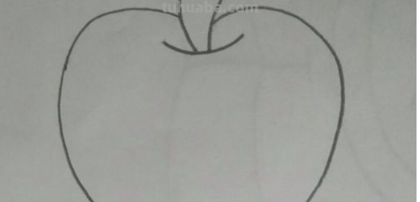 苹果简笔画怎么画