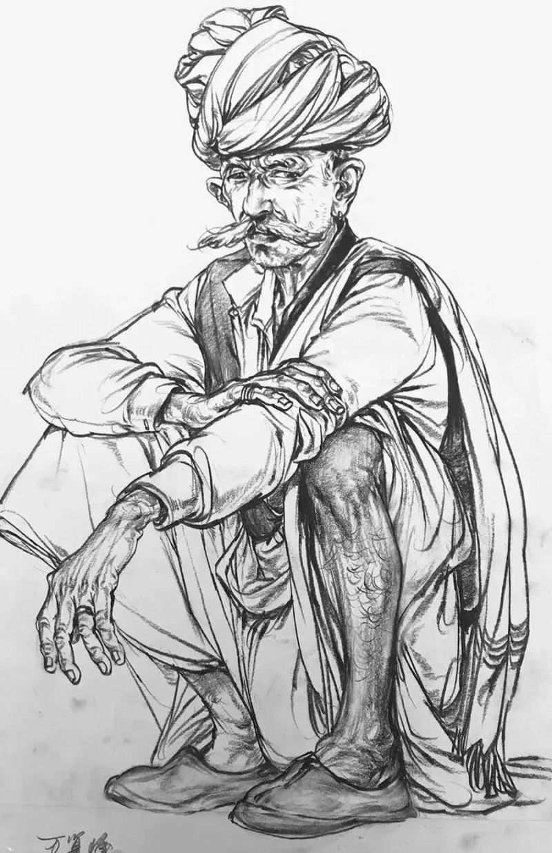 川美速写全国第一名,线面速写作品临摹欣赏 川美速写全国第一名,线面速写作品临摹欣赏