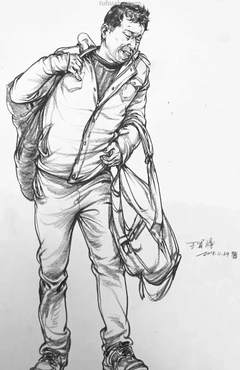 川美速写全国第一名,线面速写作品临摹欣赏 川美速写全国第一名,线面速写作品临摹欣赏