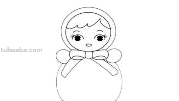 怎么画不倒翁小姐姐