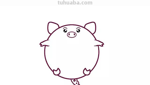 猪的简笔画怎么画