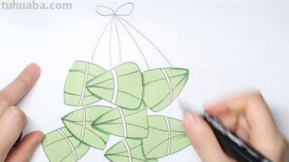 粽子怎么画简笔画