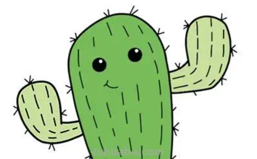 仙人掌怎么画? 仙人掌怎么画?