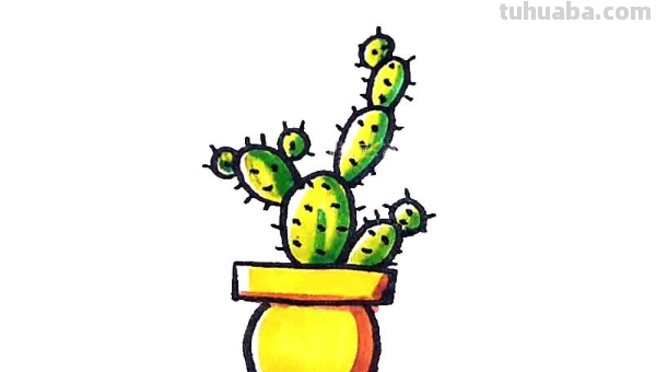 仙人掌怎么画 仙人掌怎么画