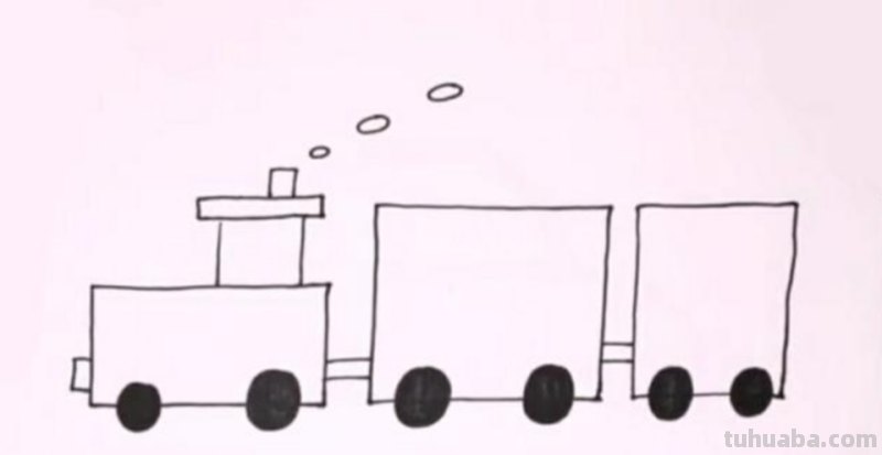 火车简笔画怎么画 怎样画火车简单的小火车？