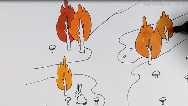 春天可以做什么简笔画