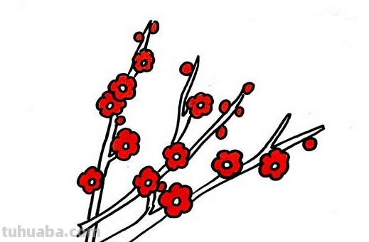 梅花怎么画简笔画