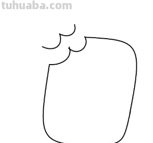 巧克力雪糕的简单画法