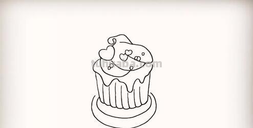 奶油冰淇淋怎么画