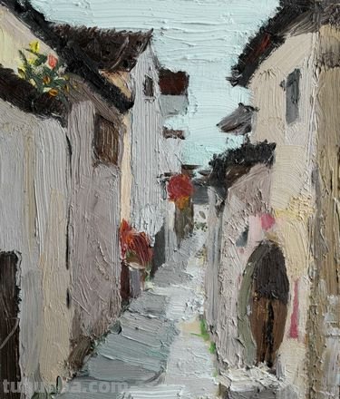 走进色彩巷子——写生临摹图的创作之旅 