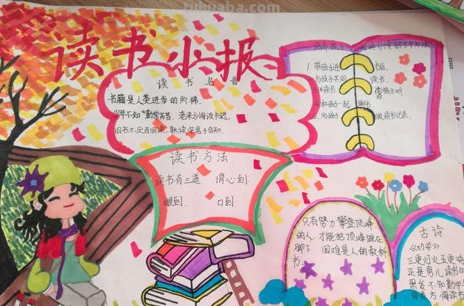 阅读的手抄报怎么写 读书手抄报内容？