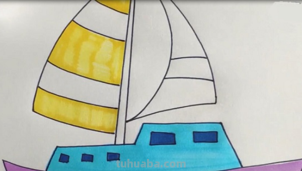帆船的画法 帆船的画法