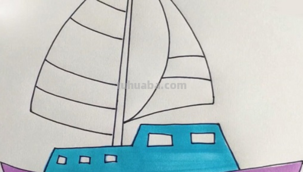 帆船的画法 帆船的画法