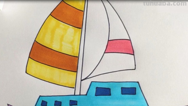 帆船的画法 帆船的画法
