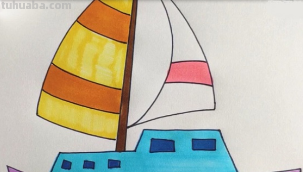 帆船的画法 帆船的画法