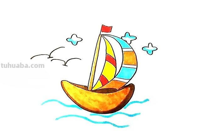 帆船的画法简单又漂亮 帆船的画法简单又漂亮