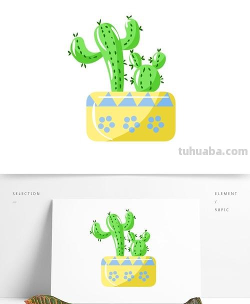 卡通仙人掌怎么画 卡通仙人掌怎么画盆栽