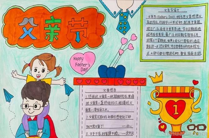 父亲节的手抄报怎么画眉 父亲节手抄报文字内容?