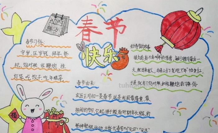 春节手抄报 春节手抄报2023年手抄报