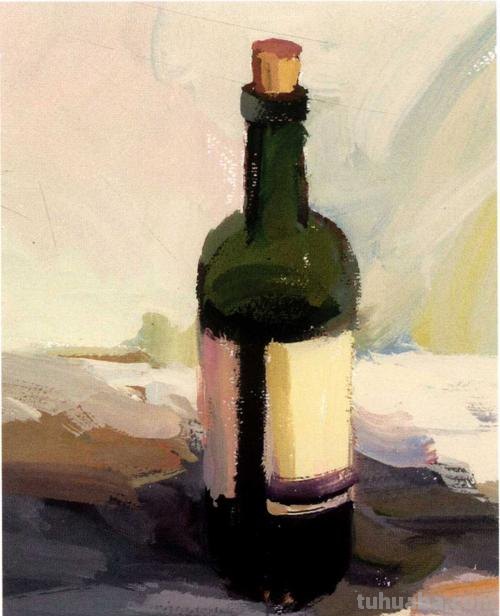 如何调色打造出色彩红酒瓶 