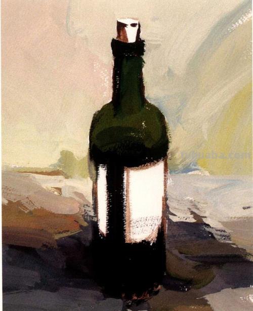 如何调色打造出色彩红酒瓶 