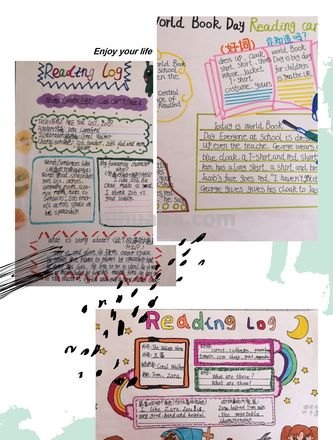 简单方便美丽读书卡怎么画 英语阅读卡简单又漂亮？