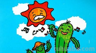 怎么画沙漠仙人掌(铅笔画)简笔画图片