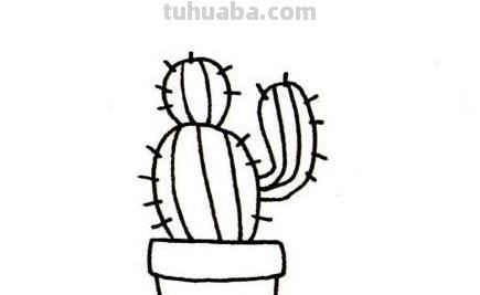 仙人掌的简笔画怎么画?