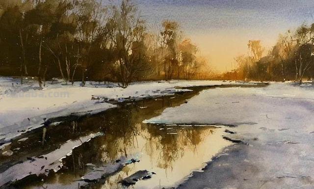 巴西水彩画家安东尼·贾克曼风景水彩画欣赏