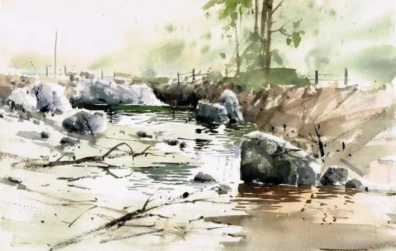 巴西水彩画家安东尼·贾克曼风景水彩画欣赏