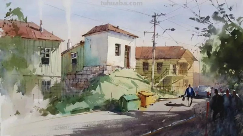 巴西水彩画家安东尼·贾克曼风景水彩画欣赏