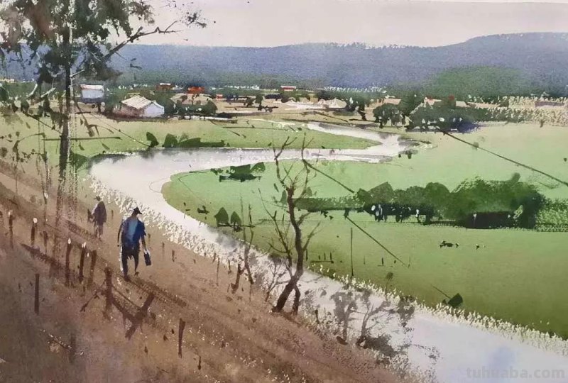 巴西水彩画家安东尼·贾克曼风景水彩画欣赏