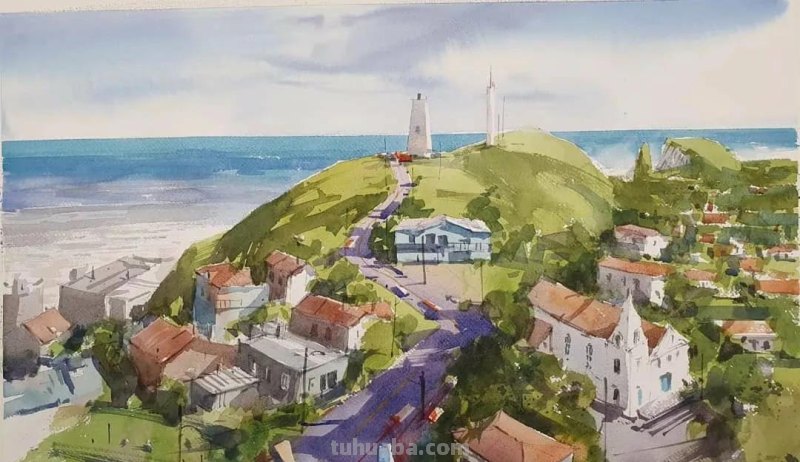巴西水彩画家安东尼·贾克曼风景水彩画欣赏