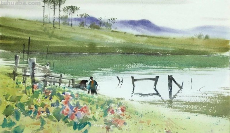 巴西水彩画家安东尼·贾克曼风景水彩画欣赏