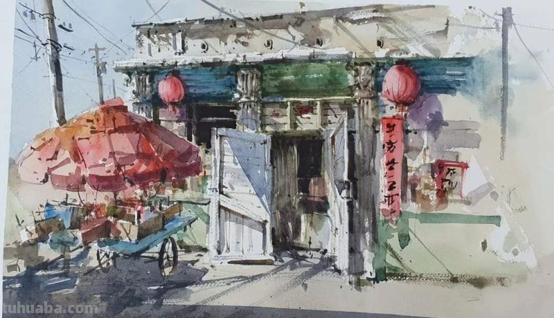 巴西水彩画家安东尼·贾克曼风景水彩画欣赏