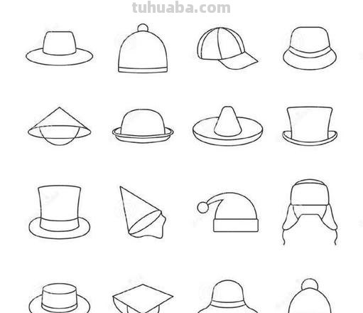 帽子的画法 帽子画画图片