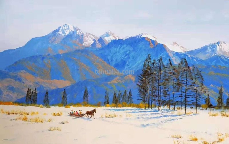 冬日的色彩：从自然景观到绘画作品 