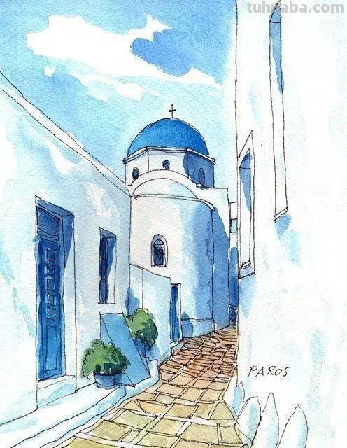 色彩建筑画简单，让你的绘画更加生动 