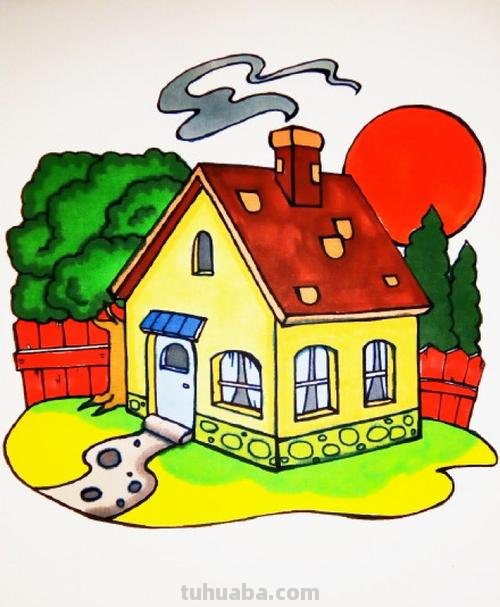 色彩建筑画简单，让你的绘画更加生动 