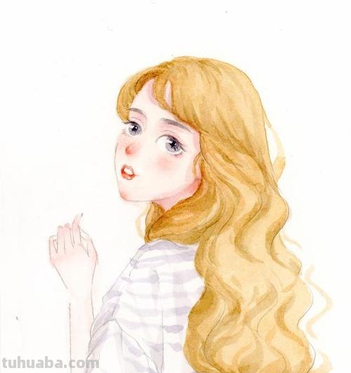 微信头像，清新插画水彩头像