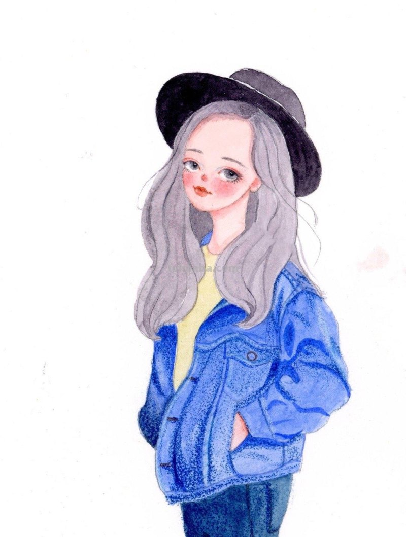 微信头像，清新插画水彩头像