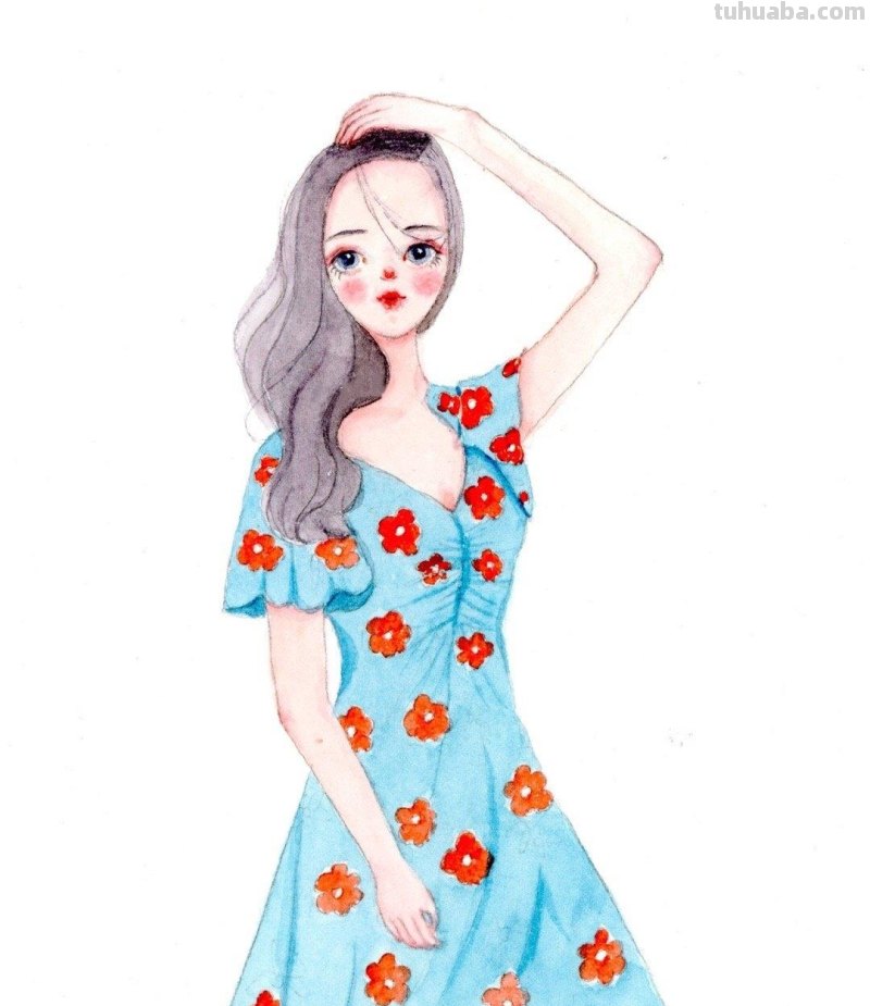 微信头像，清新插画水彩头像