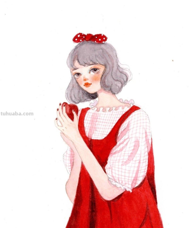 微信头像，清新插画水彩头像