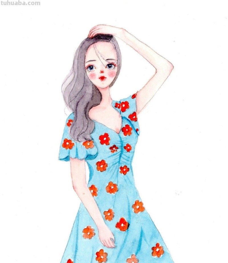 微信头像，清新插画水彩头像