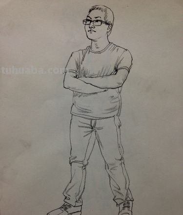 速写拉长线 素描拉长的竖线总是拉不好！谁教教啊？