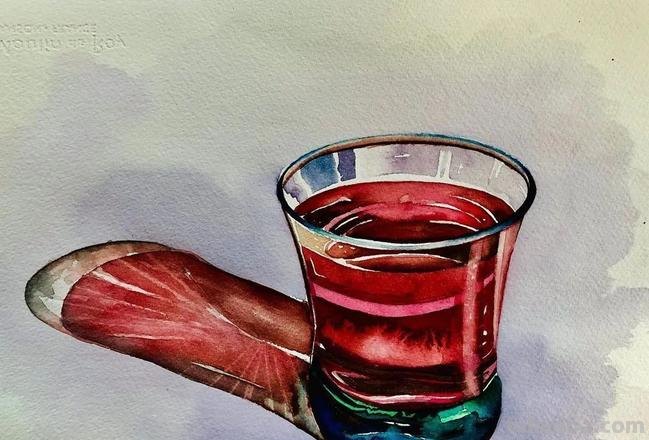 如何用色彩玻璃杯画出绚丽多彩的画作？ 