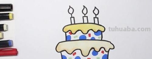 蛋糕怎么画简单又好看 漂亮